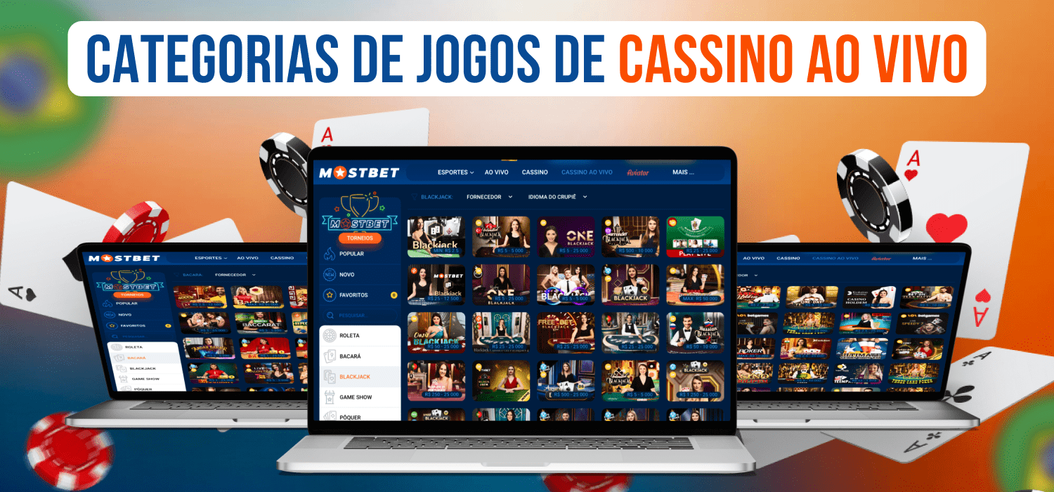 categorias de jogos de cassino ao vivo