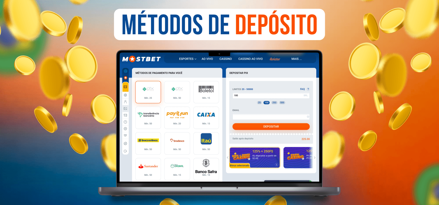 métodos de depósito na mostbet