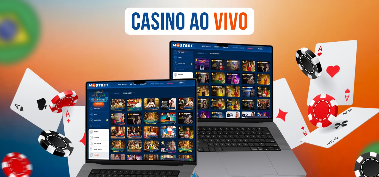 seção de jogos de cassino ao vivo