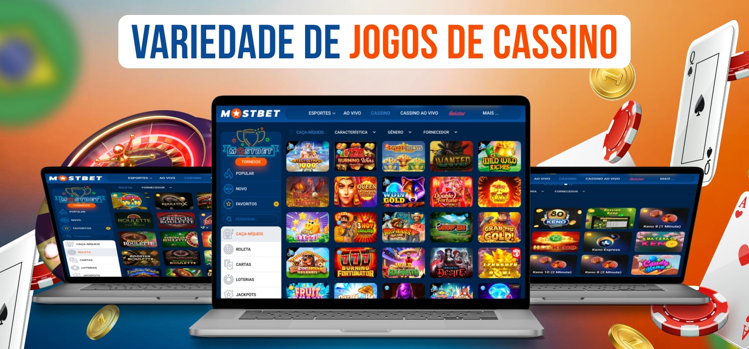 variedade de jogos de cassino na mostbet